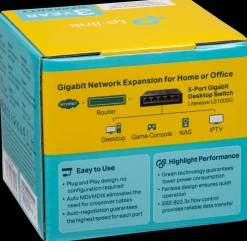New Gigabit Switch 5-porte Netværk