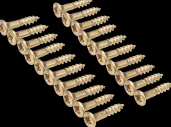 Træskrue messing 2,5 x 12 mm 20-pak Skruer