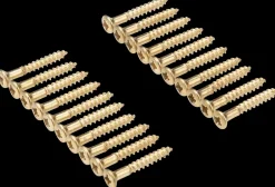 Træskrue messing 3 x 20 mm 20-pak Skruer