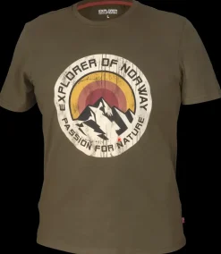 Outlet T-shirt med logo - Grøn T-Shirts Og Skjorter