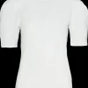 Sale T-shirt med pufærmer - Hvid T-Shirts Og Skjorter