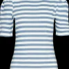 T-shirt Stribet - Blå/hvid T-Shirts Og Skjorter