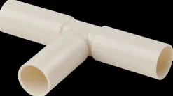 Hot T-stykke 16 mm - hvid Installations- Og Flexrør