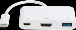 Online USB-C hub USB-A HDMI og USB-C Usb-Kabler