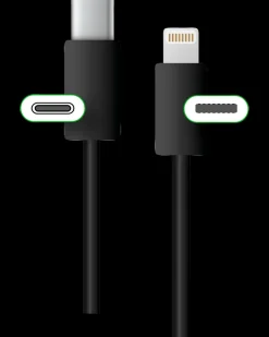 Discount USB-C til Lightning 0,5 meter - sort Usb-Kabler