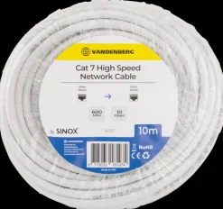 Clearance Netværkskabel Cat7 10 meter - hvid Netværkskabler Og Tilbehør