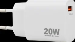 Sale Quick lader USB-A 20 W Mobiltilbehør