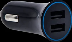 Outlet USB Stik dobbelt til bil Mobiltilbehør
