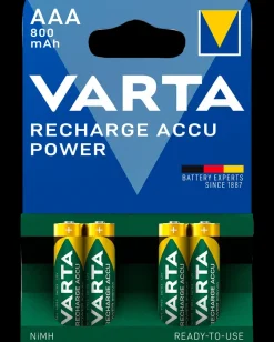 Discount Genopladelig batteri - AAA 800mAh 4-pak Batterier