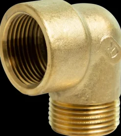 Outlet Vinkel 90° 1/2'' M/N - messing Rør Og Fittings