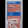 Discount Vinkelskrue hvid Ø4 x 40 mm 6-pak Kroge Og Ophæng
