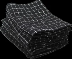 Sale Viskestykke 50x70 cm 8-pak - Sort Køkkentekstiler