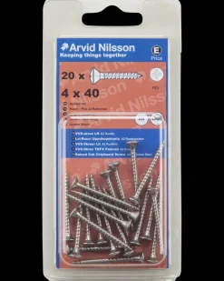 Best VVS-skrue A2 4 x 40 mm 20-pak Skruer