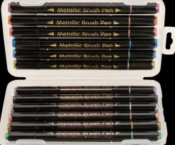 Online Metallic Brushpen Duo - 12-pak Kontorartikler