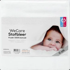 Outlet Stofbleer 6-pak - hvid Pusle- Og Sovetid