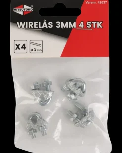 Sale Wirelås 3 mm 4-pak Øvrige Monteringsbeslag