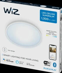 Online Plafond superslim Ø25cm 14W - hvid Loftslamper Og -Pendler